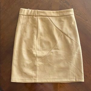 Women’s High Waisted Faux Suede Skirt
